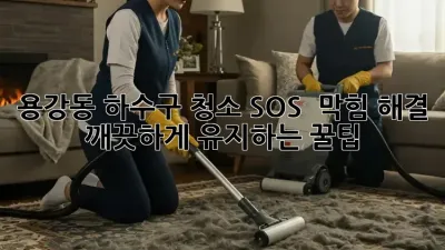 용강동 하수구 청소 SOS! 💦 막힘 해결 & 깨끗하게 유지하는 꿀팁 🍯