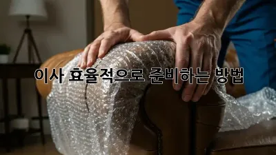 이사, 효율적으로 준비하는 방법
